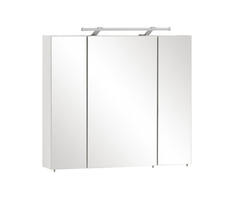 Tchibo - Spiegelschrank »Dorina« mit Licht - 80x16x75,7cm - weiß -