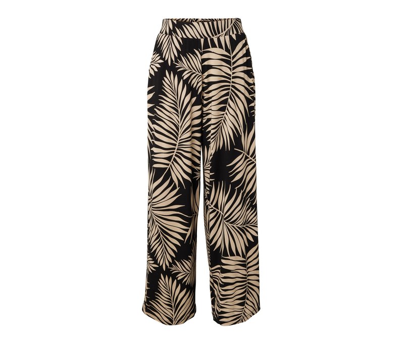 Tchibo - Palazzohose - Damen - Gr. L - schwarz/print