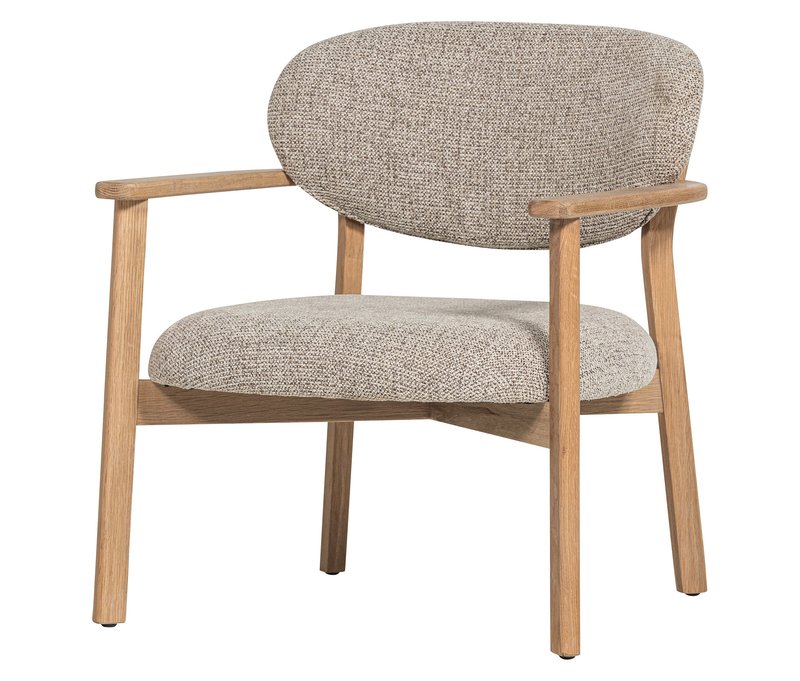 Tchibo - Woood Sessel »Udar« mit Holzrahmen - 68x75x76cm - naturfarben -