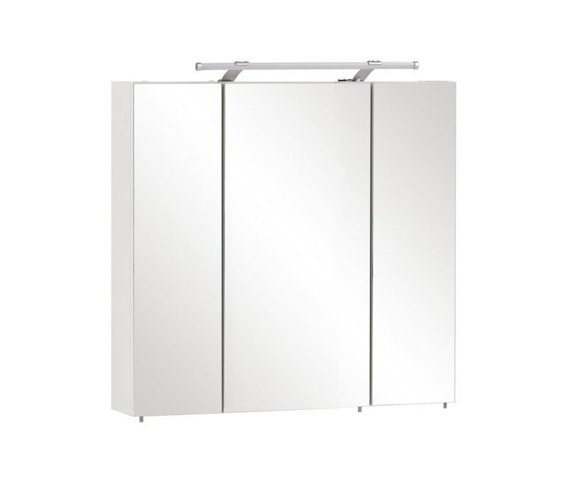 Tchibo - Spiegelschrank »Dorina« mit Licht - 70x16x75,7cm - weiß -