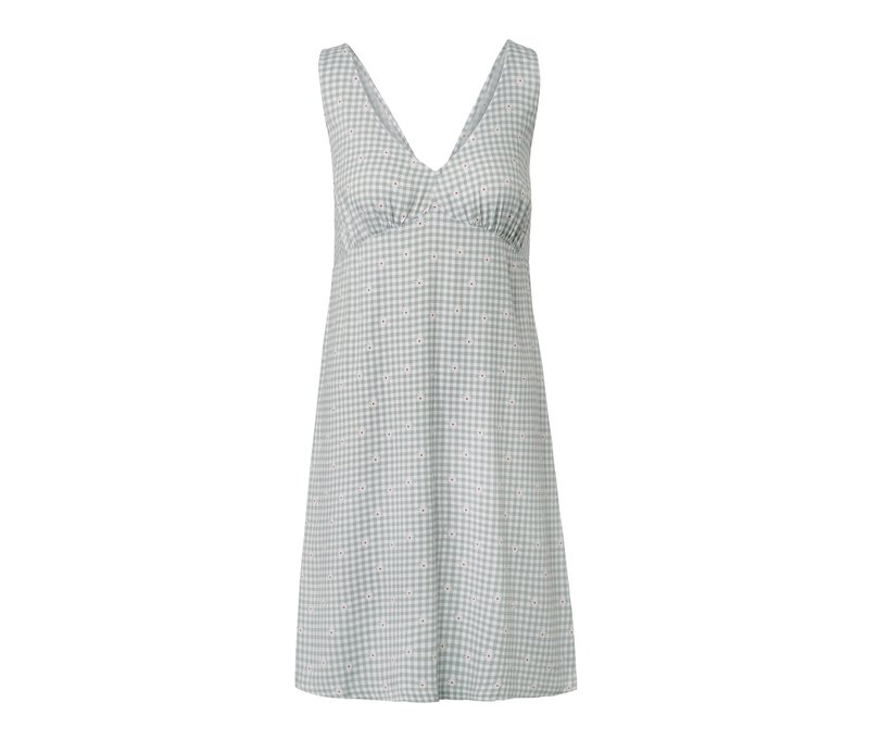 Tchibo - Web-Nachthemd - Damen - Gr. 38 - weiß