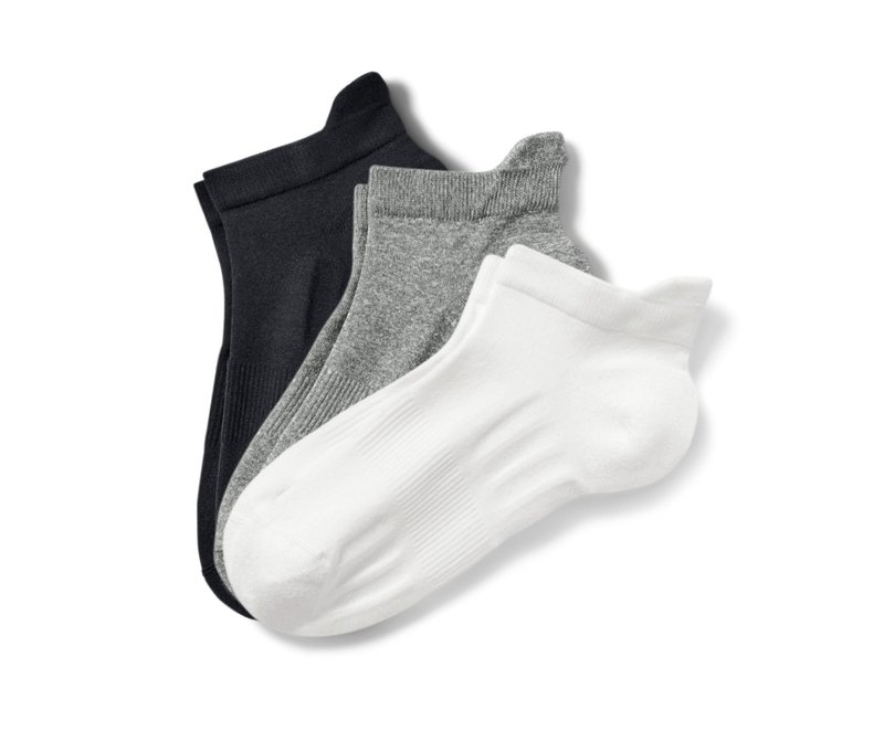 Tchibo - 3 Paar Unisex-Profi-Laufsocken - Unisex - Gr. 43-46 - schwarz