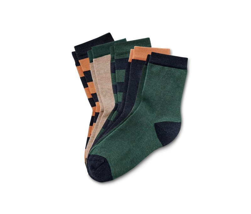 Tchibo - 5 Paar Socken - Jungen - Gr. 31-34 - dunkelblau
