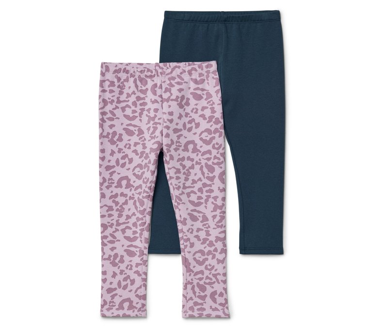 Tchibo - 2 Kinder-Leggings - Mädchen - Gr. 158/164 - dunkelblau