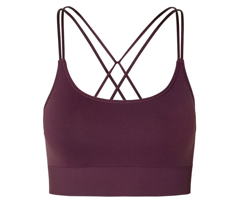 Tchibo - Seamless-Sport-BH - Damen - Gr. S - weinrot