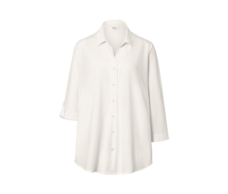 Tchibo - Piqué-Jerseybluse - Damen - Gr. XL - creme