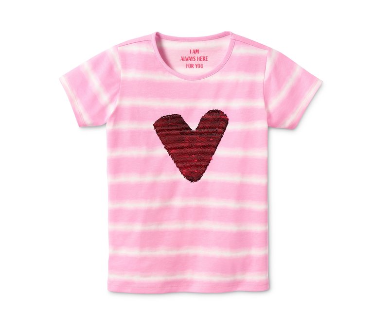 Tchibo - T-Shirt - Mädchen - Gr. 110/116 - weiß