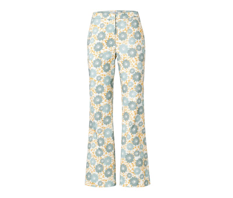 Tchibo - Webhose - Damen - Gr. 42 - blau/geblümt