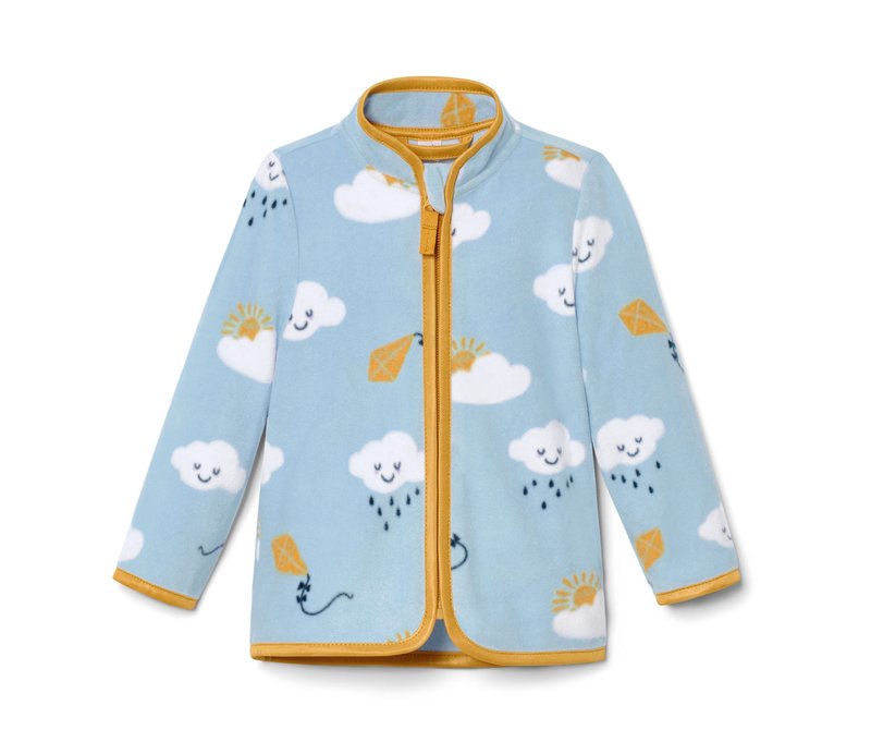Tchibo - Kleinkind-Fleecejacke - Kinder - Gr. 98/104 - hellblau/print