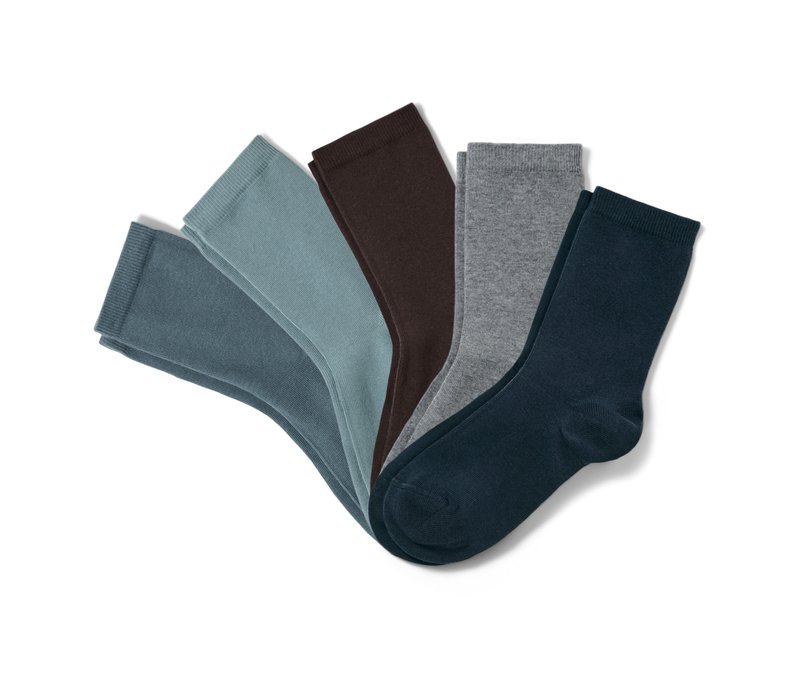 Tchibo - 5 Paar Kinder-Socken - Gr. 39-42 - dunkelblau