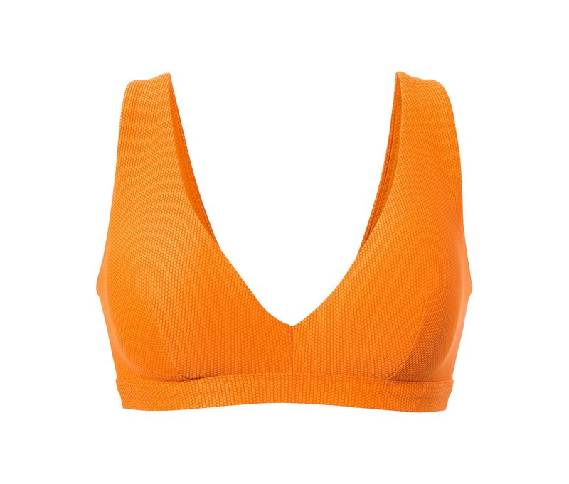 Tchibo - Bikinitop mit strukturierter Oberfläche - Damen - Gr. 75B - orange