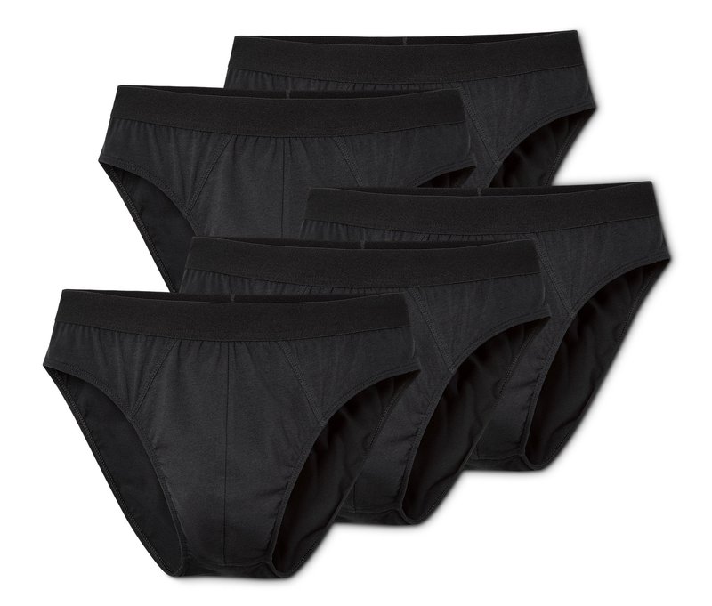 Tchibo - 5 Slips - Herren - Gr. S/4 - schwarz