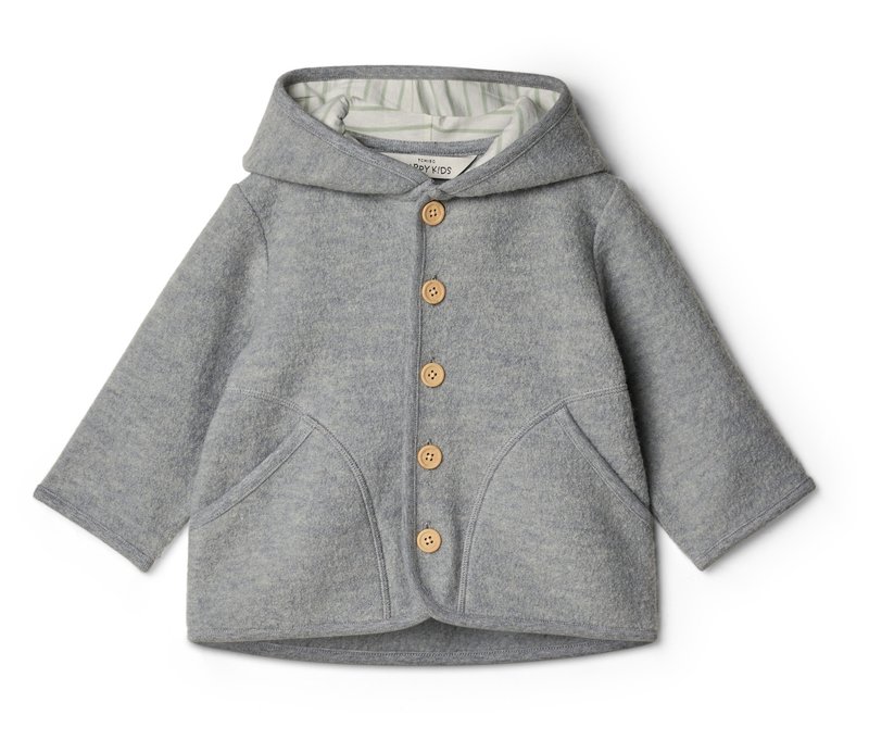Tchibo - Kinder-Walkjacke mit Merinowolle - Baby - Gr. 62/68 - mintgrün