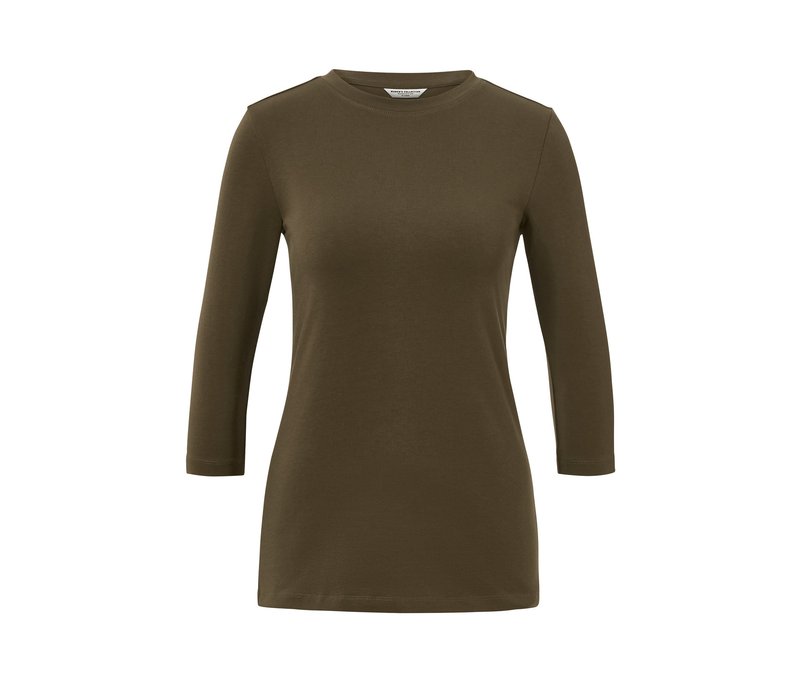 Tchibo - Shirt mit 3/4-Arm - Damen - Gr. XXL - khaki