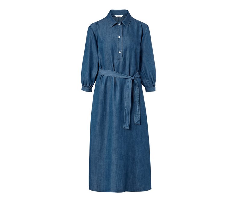 Tchibo - Midi-Kleid in Denimoptik - Damen - Gr. 40 - dunkelblau