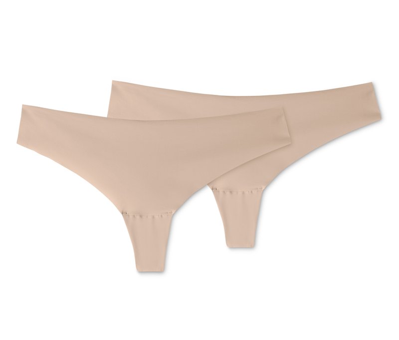 Tchibo - 2 Magic-Cut-Strings - Damen - Gr. XS - beige