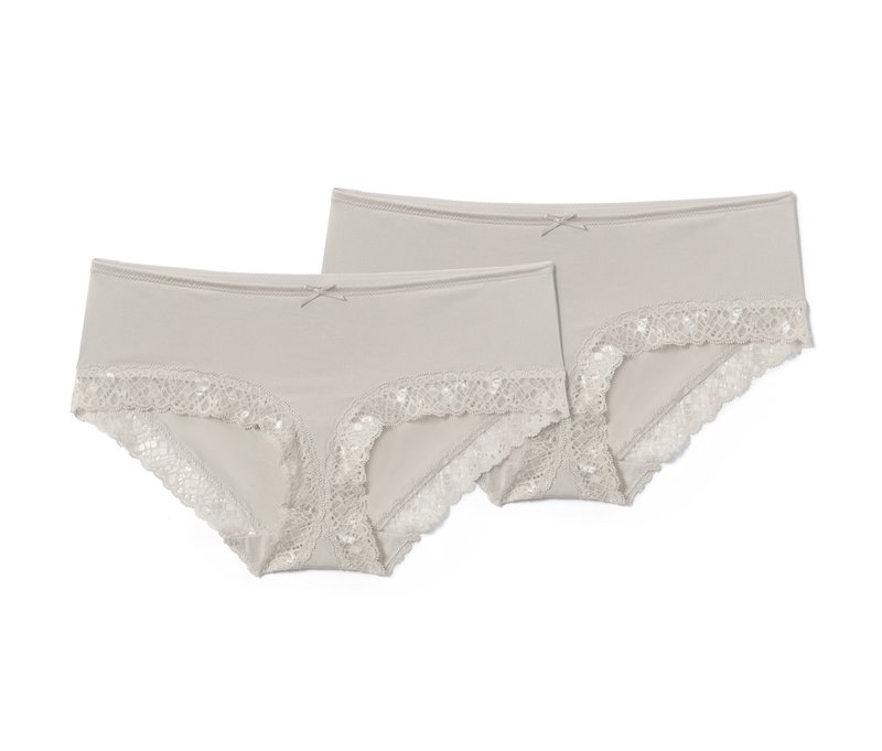 Tchibo - 2 Pantys - Damen - Gr. M - hellbraun
