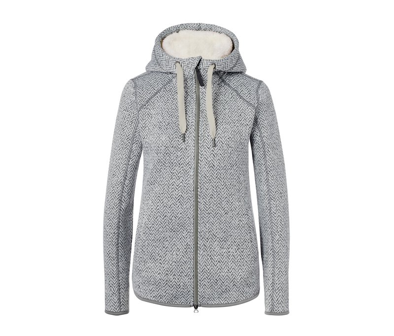 Tchibo - Teddy-Strickfleecejacke - Damen - Gr. XL - grau