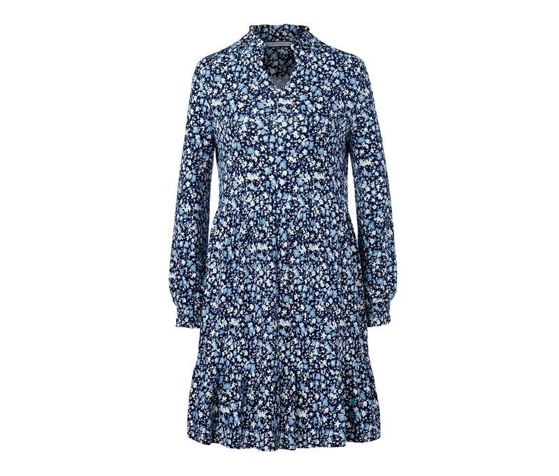 Tchibo - Florales Jerseykleid - Damen - Gr. XL - dunkelblau/print