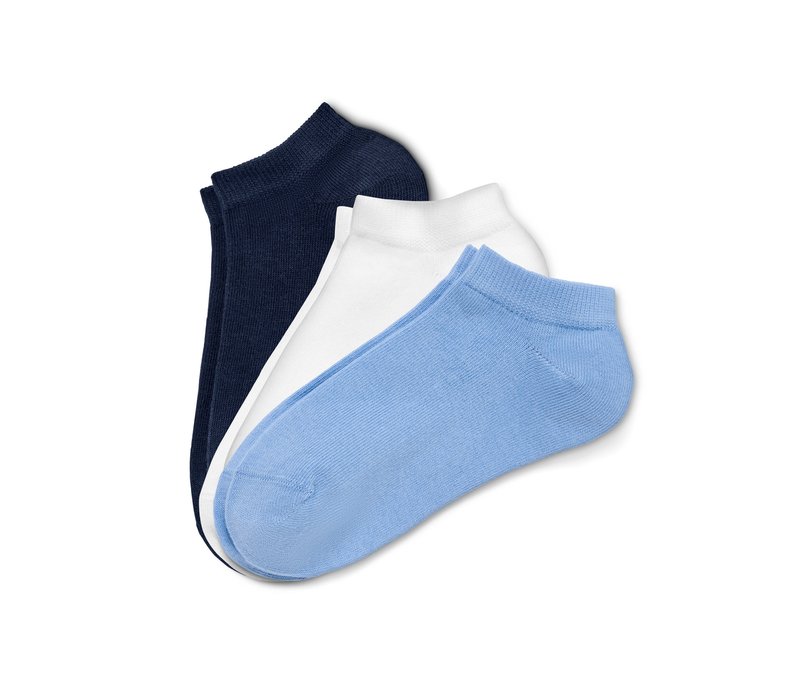 Tchibo - 3 Paar Sneakersocken - Kinder - Gr. 35-38 - dunkelblau