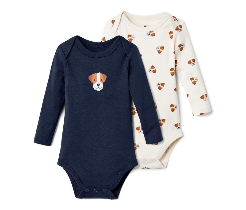 Tchibo - 2 Babybodys - Baby - Gr. 98/104 - dunkelblau