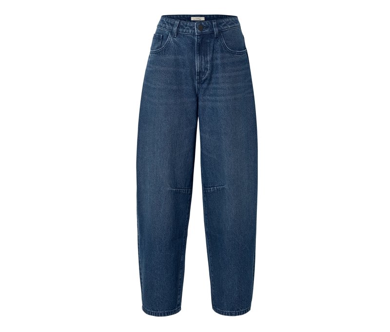 Tchibo - Barrel Jeans »Trend« - Damen - Gr. 46 - dunkelblau
