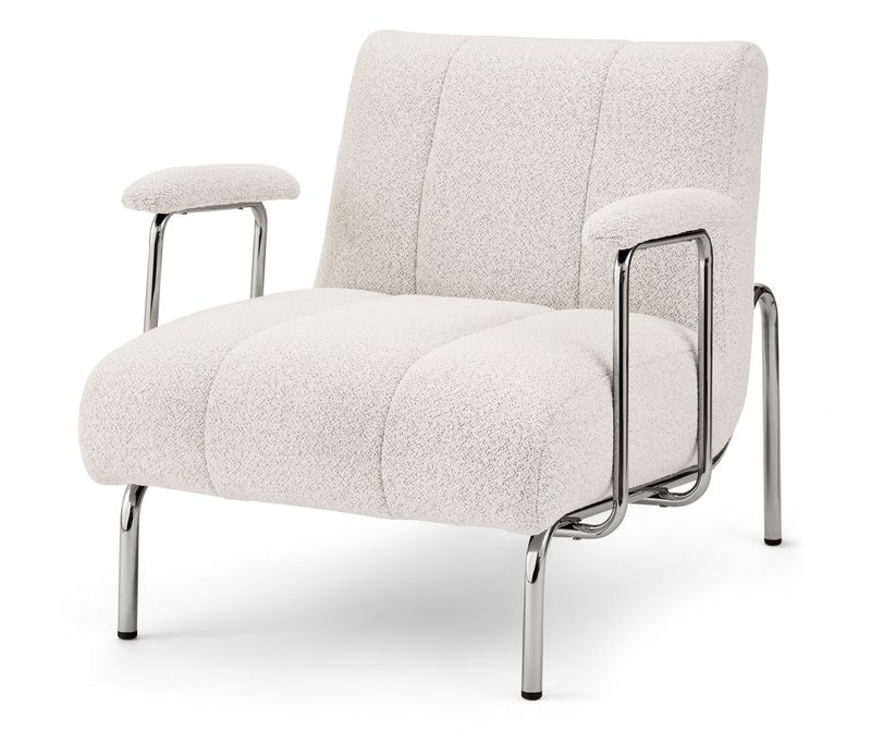 Tchibo - Sessel mit Armlehne - 75x88x72cm - hellgrau -