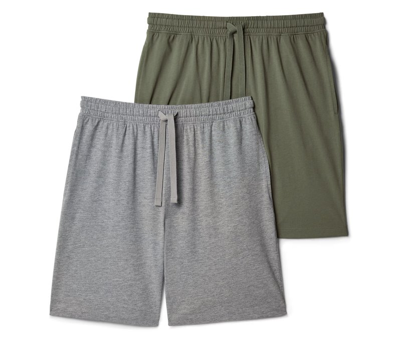 Tchibo - 2 Pyjamashorts - Herren - Gr. S - hellgrau