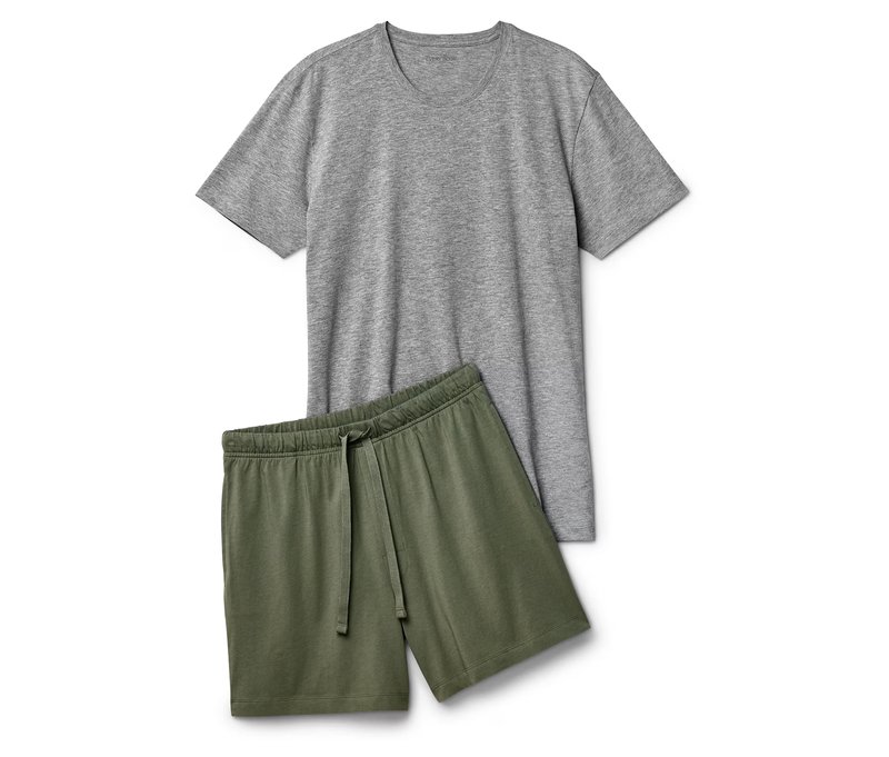 Tchibo - Shorty-Pyjama-Set - Herren - Gr. XL - hellgrau