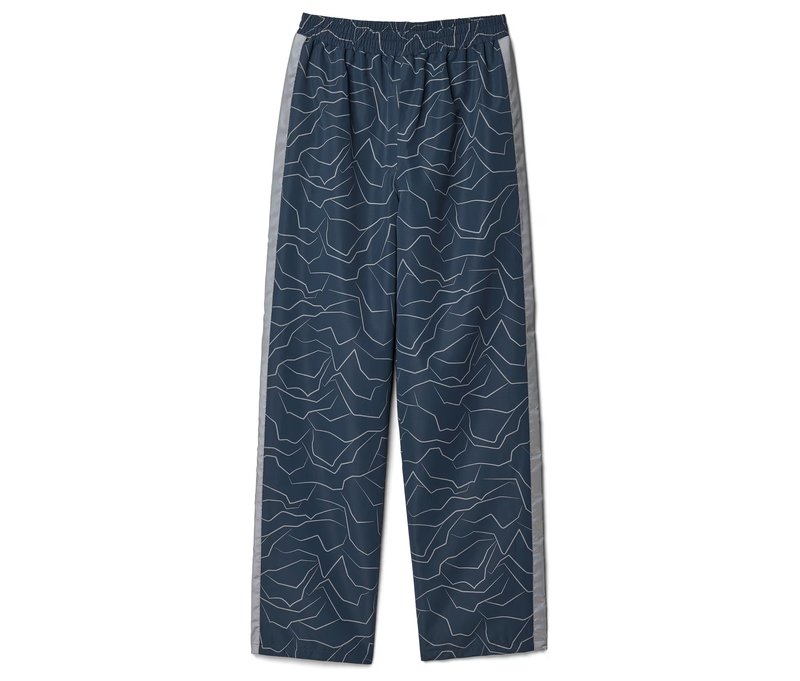 Tchibo - Kinder-Regenhose mit reflektierendem Print - Gr. 146/152 - silber/print