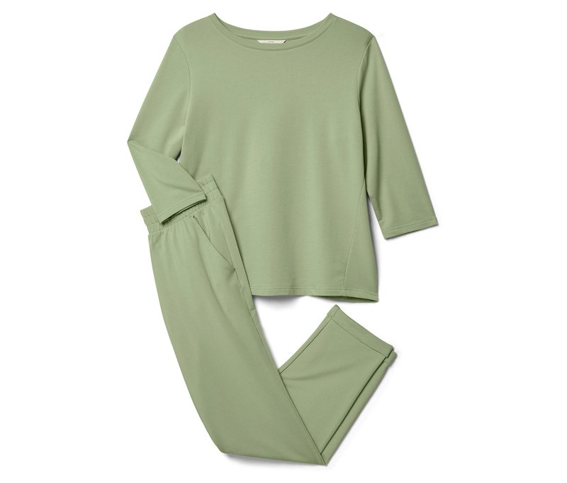 Tchibo - Loungewear-Anzug - Damen - Gr. S - grün