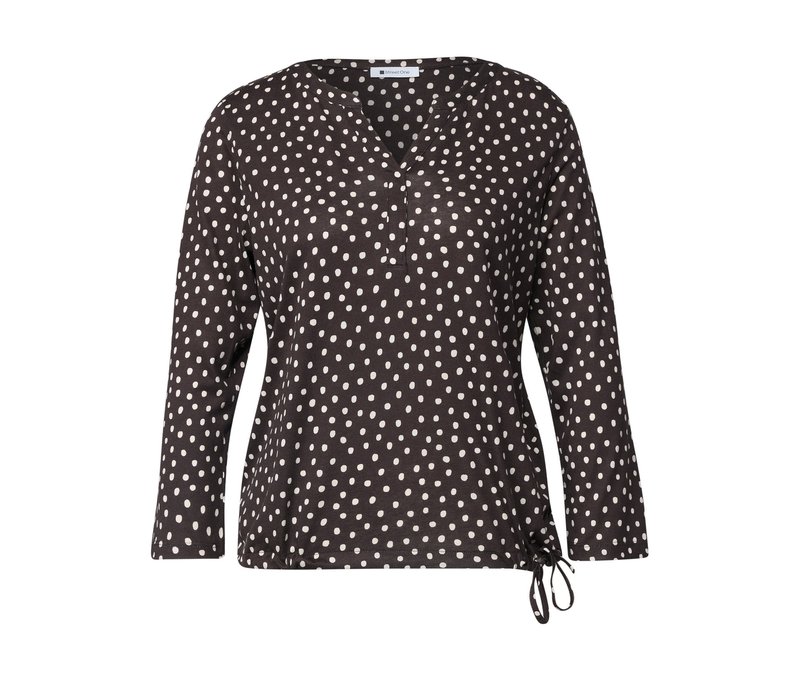 Street One Blusenshirt - Damen - Gr. 46 - schwarz