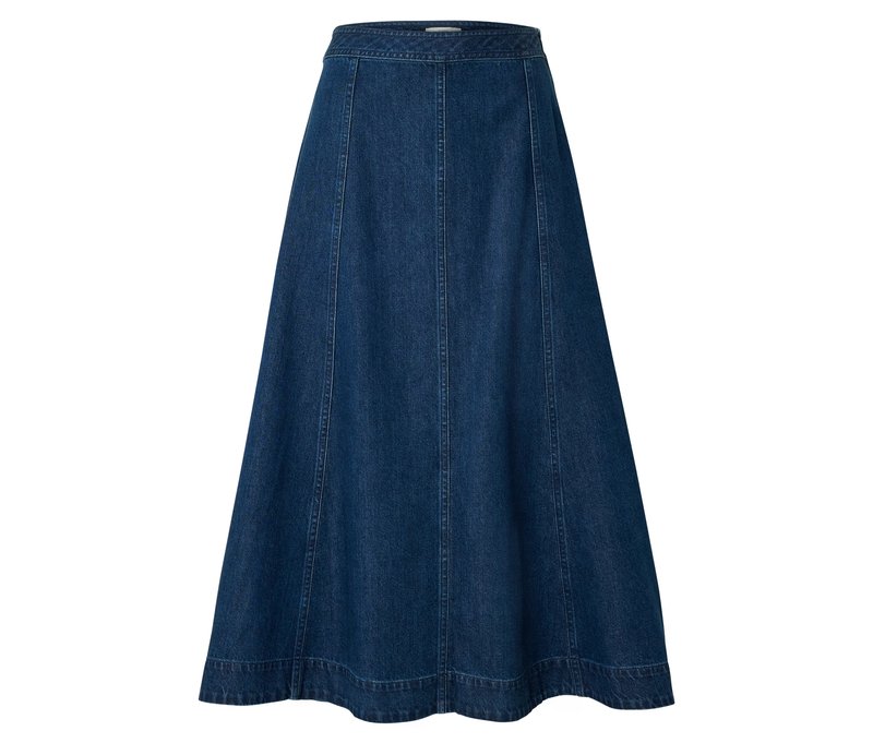 Tchibo - Ausgestellter Jeansrock - Damen - Gr. 46 - dunkelblau
