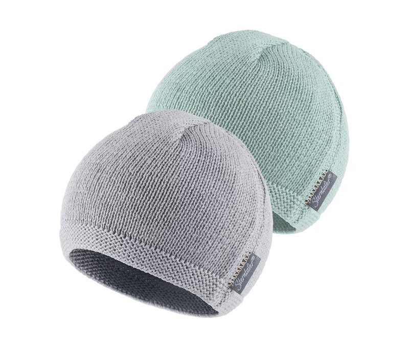 Tchibo - Sterntaler Strickmütze - Gr. 37 - silber