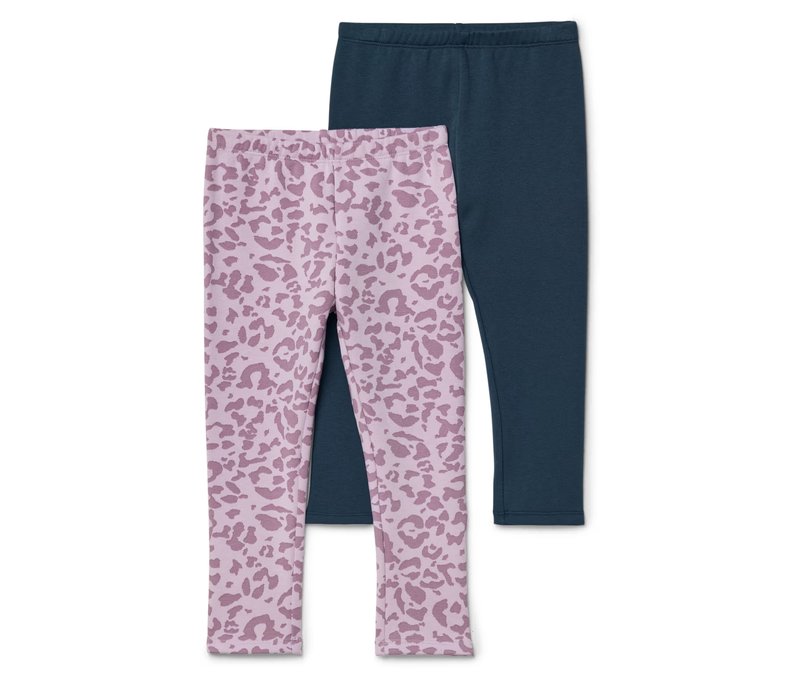 Tchibo - 2 Kinder-Leggings - Gr. 158/164 - dunkelblau