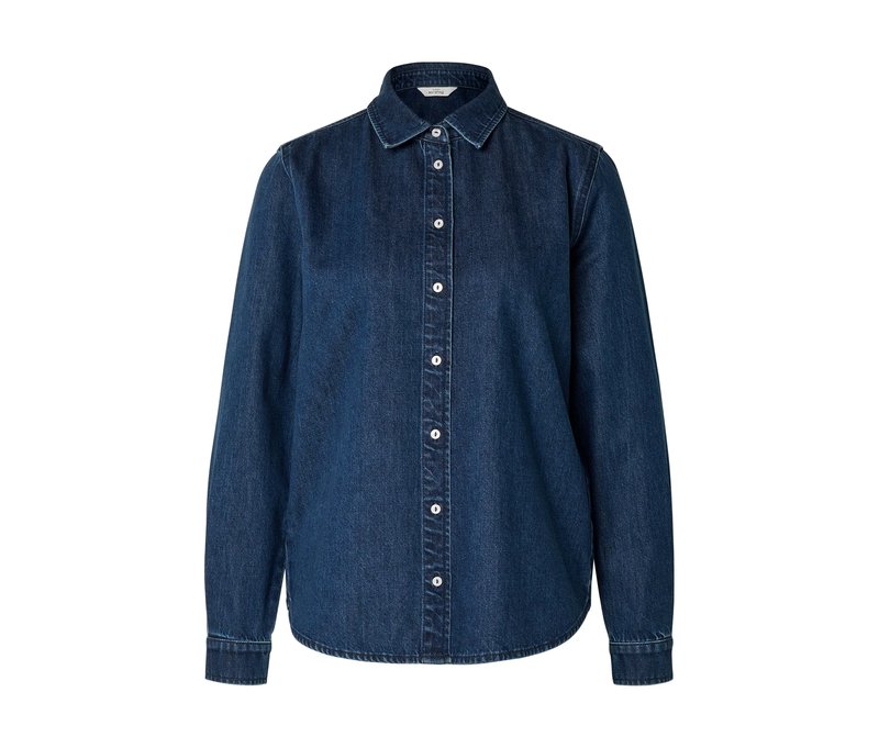 Tchibo - Jeansbluse - Damen - Gr. 36 - dunkelblau