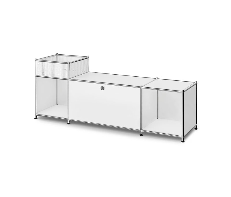Tchibo - Lowboard Metall »Cn3« mit Klappenfach - 154x40x59,2cm - chrom -