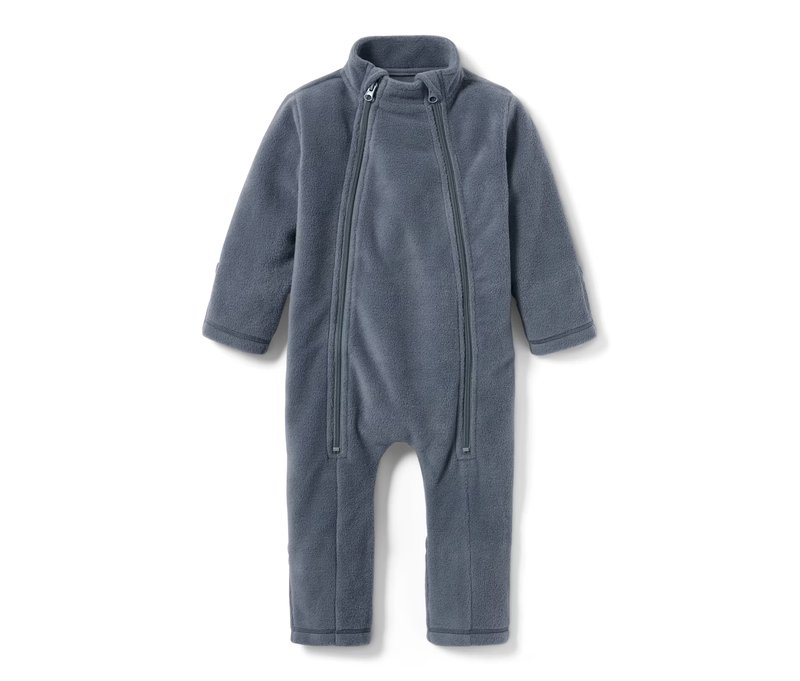 Tchibo - Baby-Fleece-Einteiler - Baby - Gr. 86/92 - graublau
