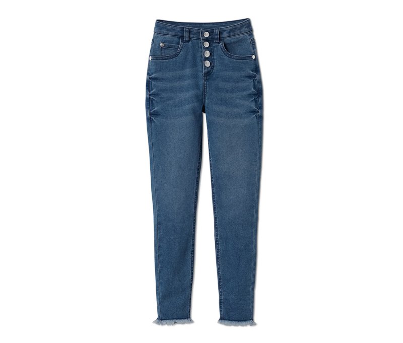 Tchibo - High Waist Jeans - Mädchen - Gr. 134/140 - dunkelblau