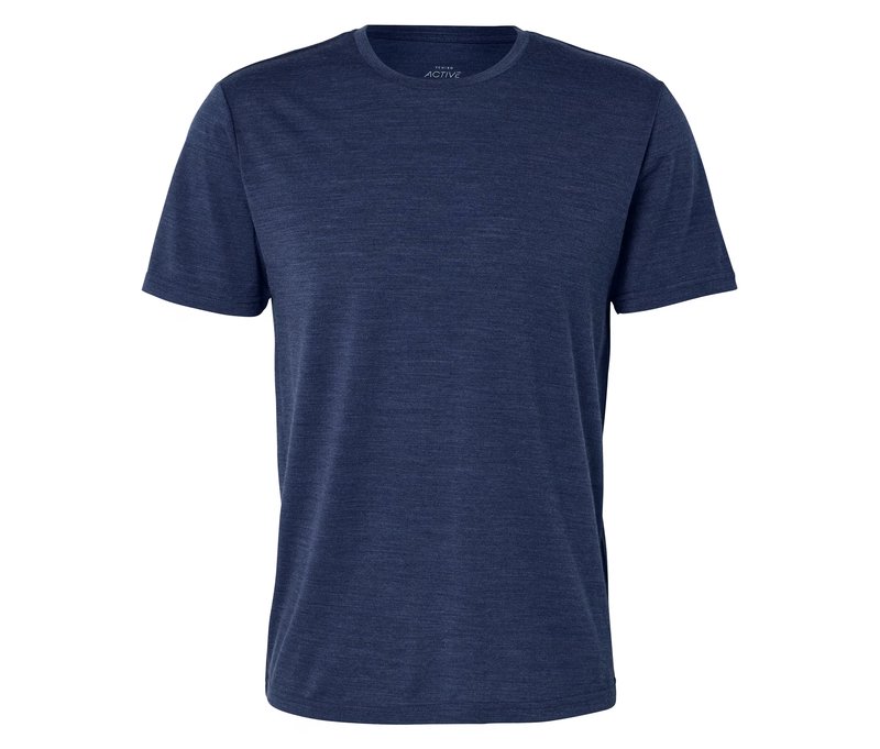 Tchibo - Funktionsshirt mit Merinowolle - Herren - Gr. XXL - blau