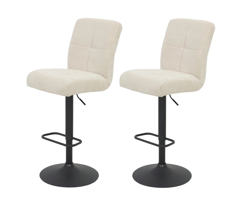 Tchibo - 2 Hela Barhocker »Leni« - 44x59x102cm - creme -
