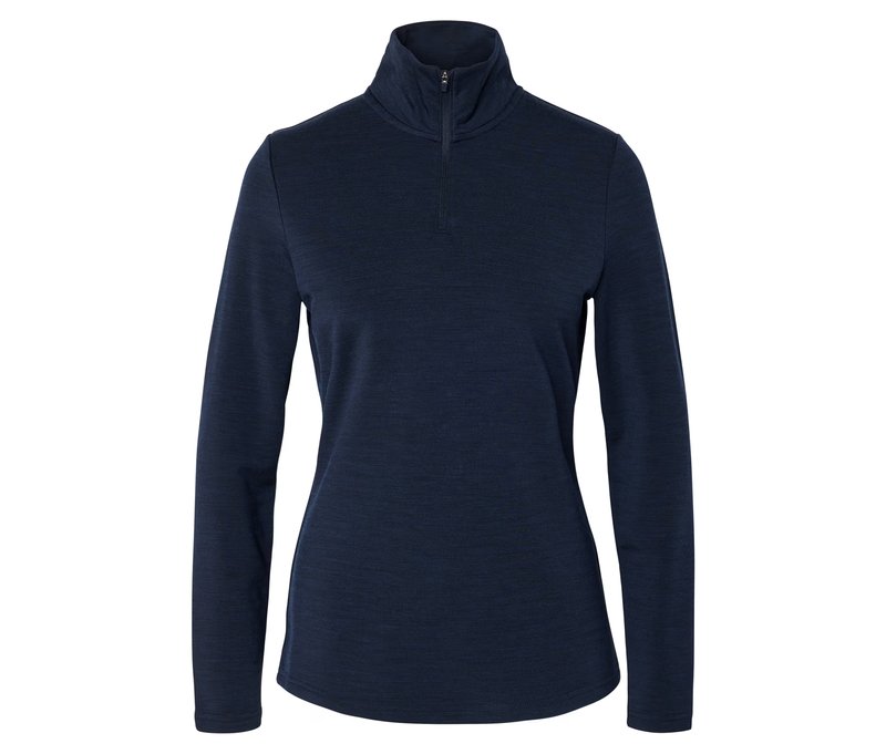 Tchibo - Funktionsshirt mit Merinowolle - Damen - Gr. S - dunkelblau