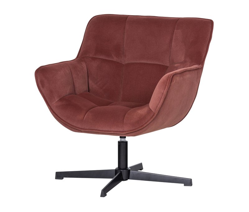 Tchibo - Woood Drehsessel »Wibo« - 71x83x94cm - rot -