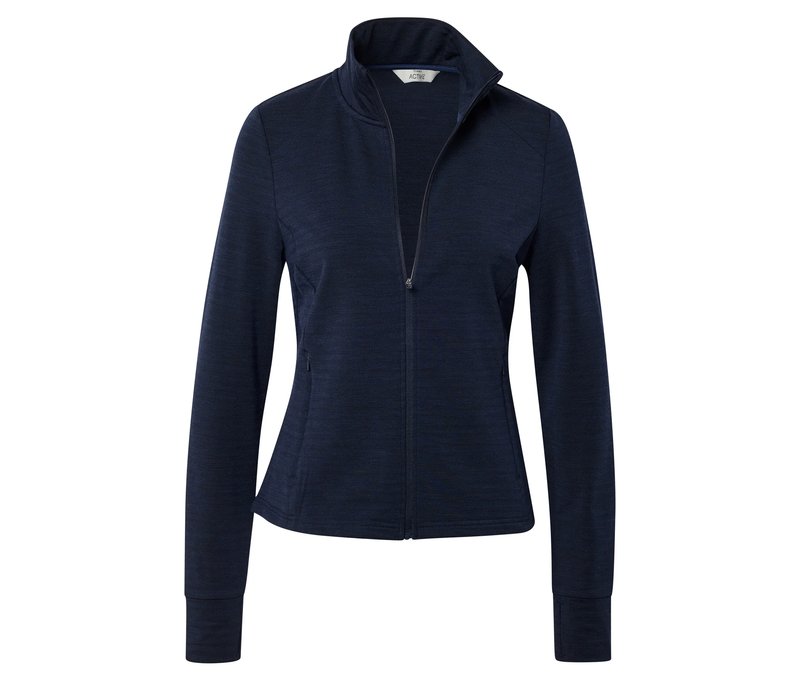 Tchibo - Funktionsjacke mit Merinowolle - Damen - Gr. XS - dunkelblau