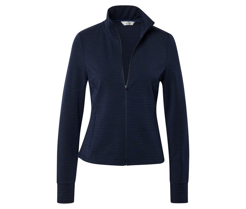 Tchibo - Funktionsjacke mit Merinowolle - Damen - Gr. XL - dunkelblau