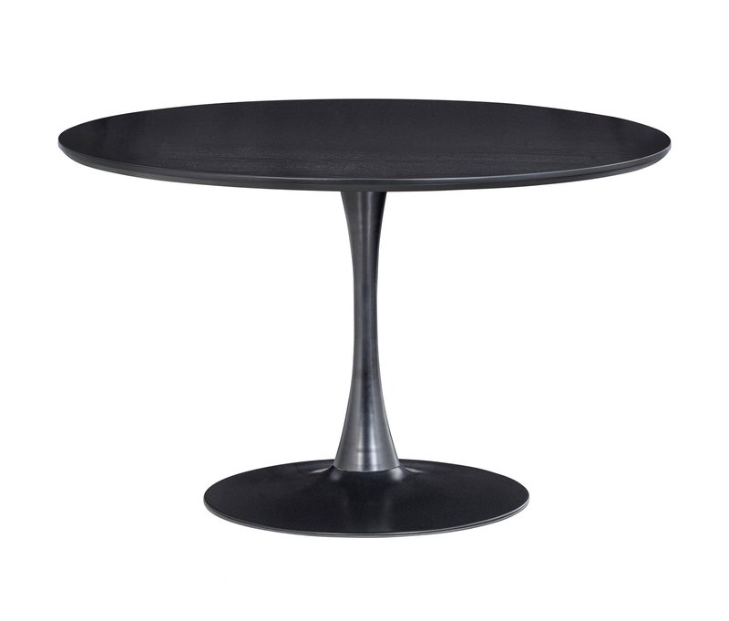 Tchibo - Woood Tisch »Sammy« mit Trompetenfuß - 1x132,5x131cm - schwarz -