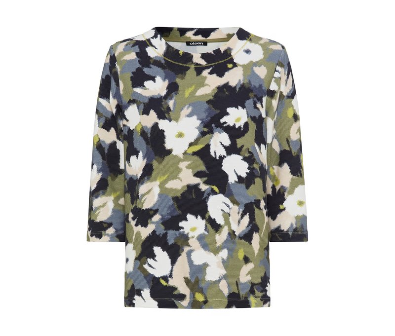 Tchibo - Olsen 3/4-Sweatshirt - Damen - Gr. 48 - grün