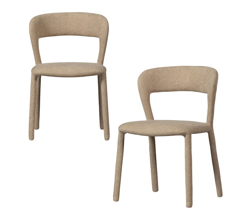Tchibo - 2 Woood Esszimmerstühle »Noble« - 51x56x76cm - braun -
