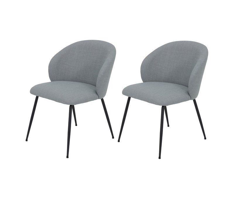 Tchibo - 2 Hela Stühle »Graz« - 61x64,5x81cm - grau -