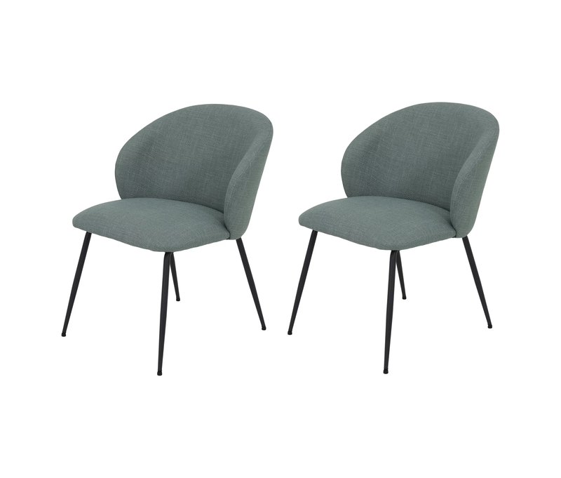 Tchibo - 2 Hela Stühle »Graz« - 61x64,5x81cm - grün -